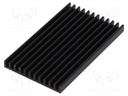 Heatsink: extruded; grilled; black; L: 75mm; W: 45mm; H: 6mm; 11.5K/W