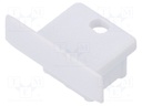 Cap for LED profiles; white; ABS; Application: SMART-IN10