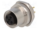 Socket; M12; PIN: 5; female; A code-DeviceNet / CANopen; THT; IP67