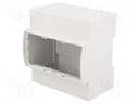 Enclosure: for DIN rail mounting; Y: 90mm; X: 87.8mm; Z: 53mm; ABS