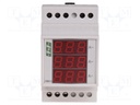 Ammeter; digital,mounting; 0÷150A; Meas.accur: ±1%; 3-digit LED