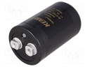 Capacitor: electrolytic; 13000uF; 100VDC; Leads: screw; ESR: 31mΩ