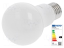 LED lamp; warm white; E27; 230VAC; 1521lm; 13W; 200°; 2700K