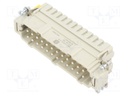 Connector: HDC; contact insert; male; Han® B,Han® ES; PIN: 24; 16A