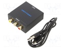 Converter; black; Features: Full HD; Out: RCA socket x3