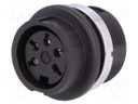 Socket; DIN; female; PIN: 5; Layout: 240°; soldering; 300V; 5A; 0.5mm2