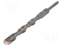 Drill bit; for concrete; Ø: 22mm; L: 260mm; metal; cemented carbide