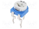 Potentiometer: mounting; single turn,horizontal; 500Ω; 100mW