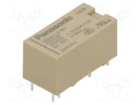 Relay: electromagnetic; DPST-NO; Ucoil: 5VDC; Icontacts max: 8A