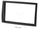 Radio mounting frame; Citroën,Fiat,Peugeot; 2 DIN; black