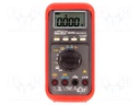 Digital multimeter; LCD (6000); 5x/s; VDC: 600m/6/60/600/1000V