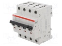 Circuit breaker; 400VAC; 63A; Poles: 4; DIN; Charact: K; IP20