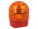 Signaller: lighting; flashing light; orange; Series: Sonos; IP65