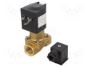 Electromagnetic valve; BSP 1/2"; 12mm; Pressure: 0÷10bar; 24VDC