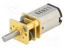 Motor: DC; with gearbox; HPCB 12V; 12VDC; 750mA; Shaft: D spring