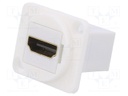 Coupler; HDMI socket,both sides; Case: XLR standard; 19x24mm