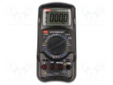 Digital multimeter; LCD (19999); VDC: 200m/2/20/200/1000V