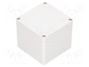 Enclosure: multipurpose; X: 100mm; Y: 100mm; Z: 90mm; polycarbonate