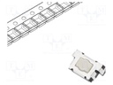 TACTILE SWITCH, SPST 50mA, 12VDC, SMD GULL WING