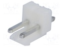 Socket; wire-board; male; NS39; 3.96mm; PIN: 2; THT; 250V; 7A; tinned