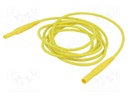 Test lead; 19A; banana socket 4mm,banana plug 4mm; insulated