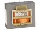 Transformer: mains; 5VA; 230VAC; 6V; 6V; 0.4A; 0.4A; IP00