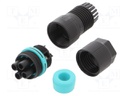 Connector: AC supply; screw terminal; female; TH387; 7÷13.5mm