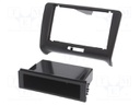 Radio mounting frame; Audi; 2 DIN; black