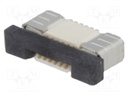 Connector: FFC (FPC); horizontal; PIN: 6; ZIF,bottom contacts; SMT