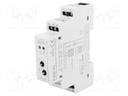 Relay: installation; bistable; NO; Ucoil: 230VAC; 90x17.5x66mm