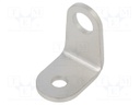 Holder; sensors; W: 16mm; stainless steel; Mount.hole diam: 8mm