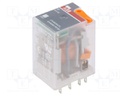 Relay: electromagnetic; DPDT; Ucoil: 24VAC; 12A; max.250VDC