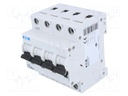 Circuit breaker; 400VAC; Inom: 25A; Poles: 3+N; DIN; Charact: B; 6kA