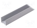 Profiles for LED modules; surface; white; L: 1m; aluminium