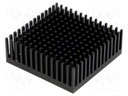 Heatsink: extruded; black; L: 45.7mm; W: 45.7mm; H: 16.51mm; anodized