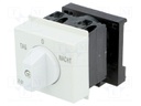 Module: rotary switch; 20A; Mounting: DIN; IP20; 250VAC; 52x65x60mm