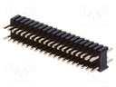 Pin header; pin strips; male; PIN: 40; straight; 1.27mm; THT; 2x20