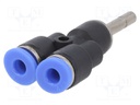 Plug-in connector; Y-Yap spliYYer; -0.95÷15bar; BLUELINE; 0÷60°C