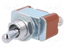 Switch: toggle; Pos: 2; SPDT; ON-(OFF); 15A/125VAC; 20A/30VDC