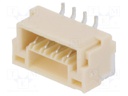 Socket; wire-board; male; GH; 1.25mm; PIN: 4; SMT; 50V; 1A; horizontal