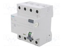 RCD breaker; Inom: 40A; Ires: 30mA; Poles: 3+N; 230/400VAC; DIN; IP20