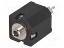 Socket; Jack 3,5mm; female; stereo; without nut; straight; THT