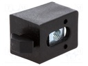 Holder; for profiles,glass mounting; Width of the groove: 6mm