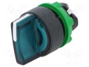 Switch: rotary; Stabl.pos: 2; 22mm; green; Illumin: LED; IP66; Pos: 2