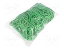 Rubber bands; Width: 3mm; Thick: 1.5mm; rubber; Colour: green