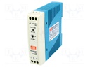 Power supply: switched-mode; 24W; 24VDC; 1A; 85÷264VAC; 120÷370VDC