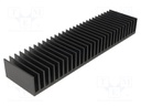 Heatsink: extruded; grilled; black; L: 50mm; W: 200mm; H: 25mm