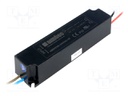 Power supply: switched-mode; LED; 15W; 36÷50VDC; 0.3A; 90÷264VAC