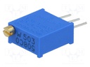 Potentiometer: mounting; multiturn; 50kΩ; 500mW; THT; ±10%; linear