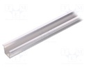 Profiles for LED modules; recessed; natural; L: 1m; aluminium